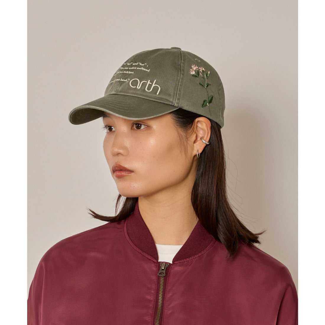 アース arth arth  EMB Washed Cap / アース （BROWN (91)） BROWN (91)