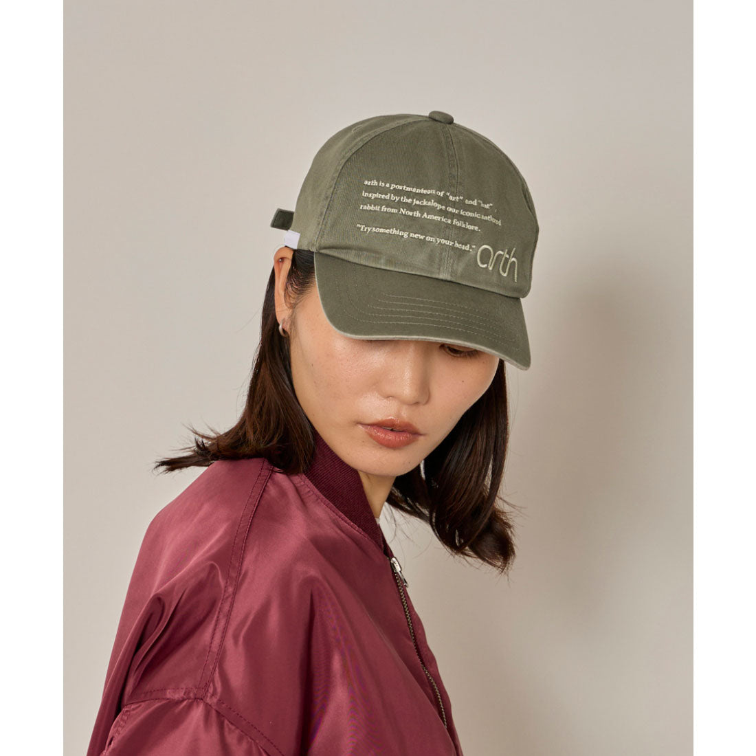 アース arth arth  EMB Washed Cap / アース （BROWN (91)） BROWN (91)