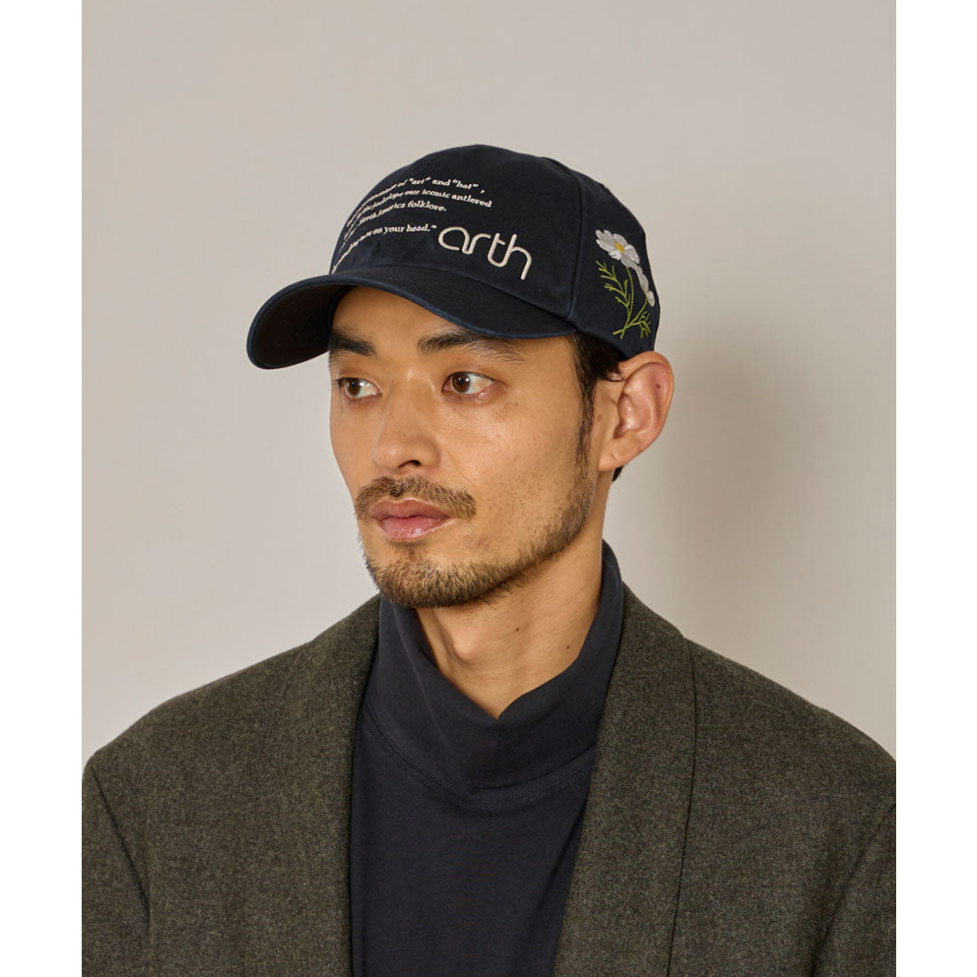 アース arth arth  EMB Washed Cap / アース （NAVY (71)） NAVY (71)