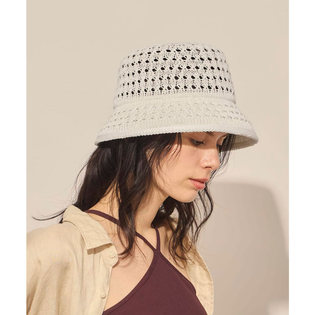 アース arth arth  Cable Mesh Thermo Bucket / アース （WHITE (06)） WHITE (06)