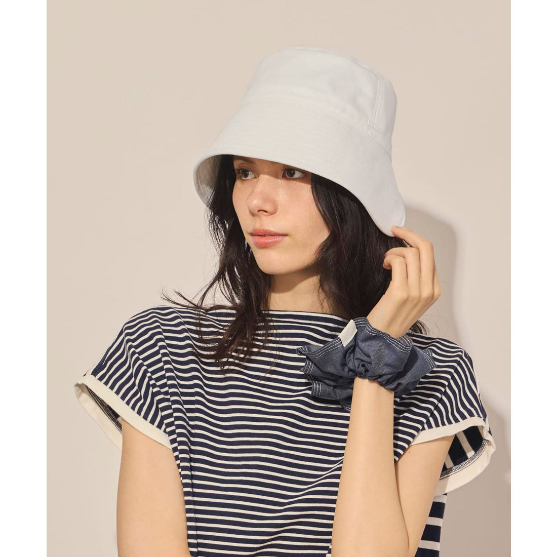 アース arth arth  Denim Bucket Hat / アース （WHITE (06)） WHITE (06)