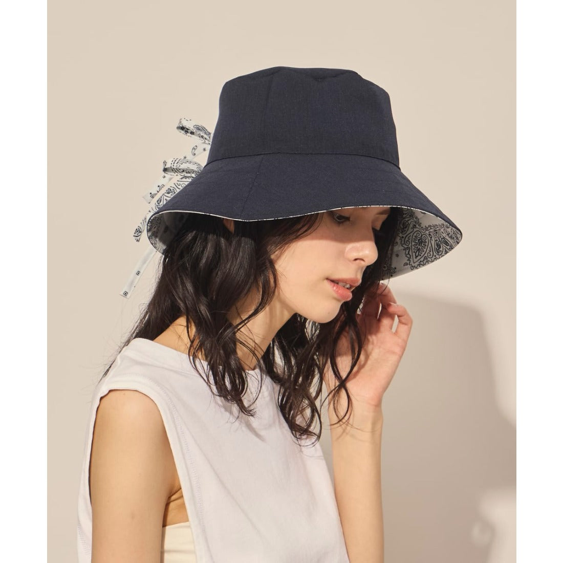 アース arth arth  Bandana Ribbon Bucket / アース （WHITE (06)） WHITE (06)