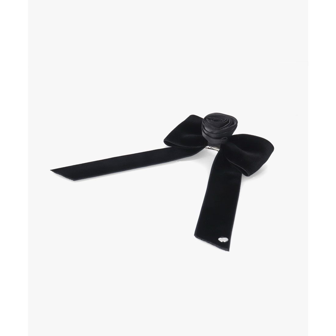 シャポー ド オー Chapeau d'O Chapeau d' O  Rose Ribbon Barrette / シャポードオー （BLACK (01)） BLACK (01)