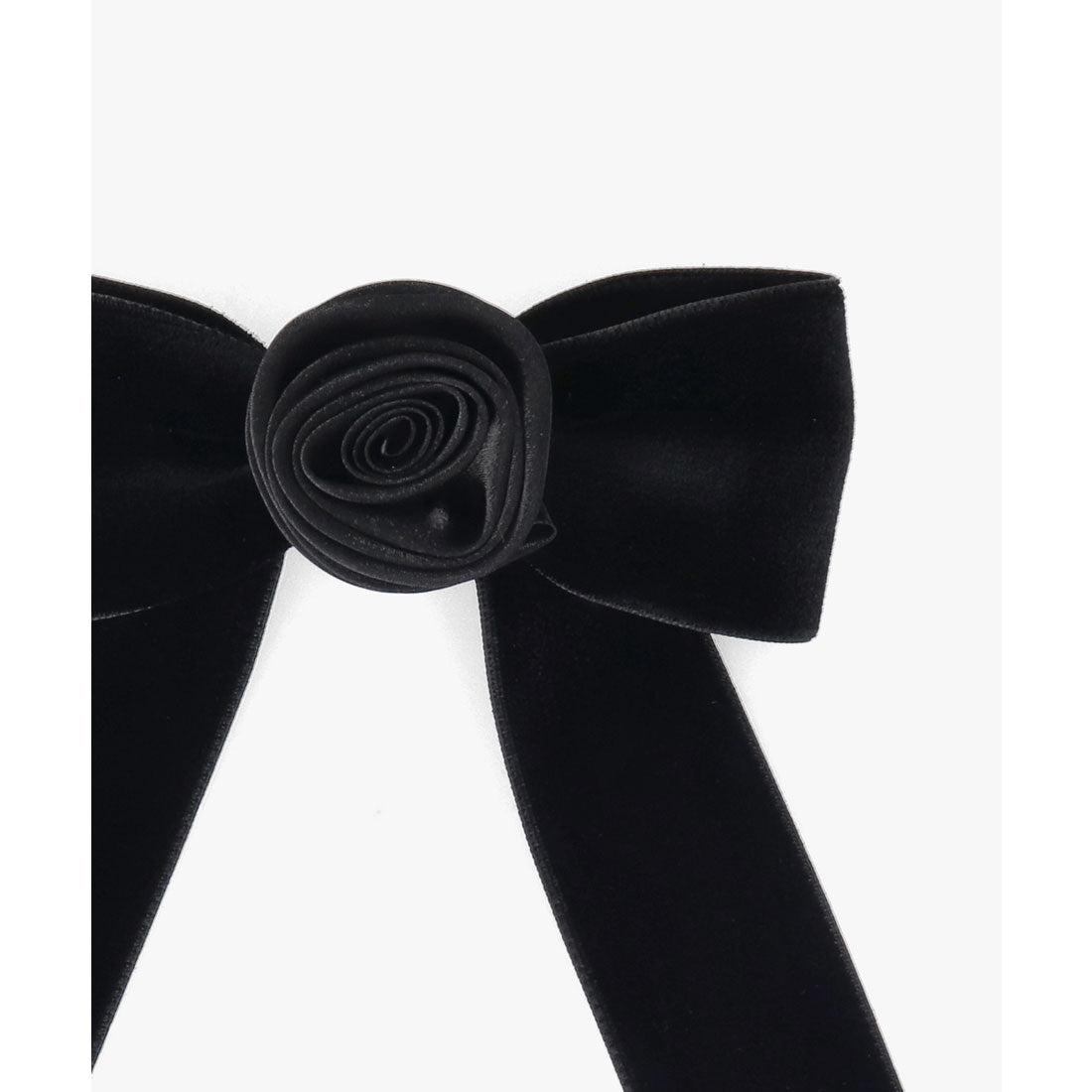 シャポー ド オー Chapeau d'O Chapeau d' O  Rose Ribbon Barrette / シャポードオー （BLACK (01)） BLACK (01)