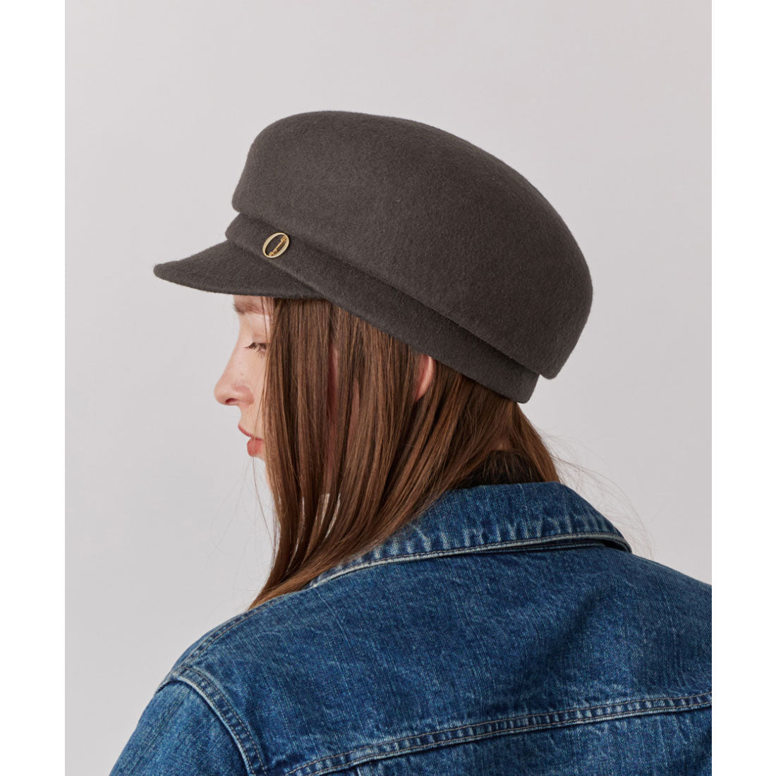 シャポー ド オー Chapeau d'O Chapeau d' O  Side Tuck Wo Felt Cas / シャポードオー （GRAY (03)） GRAY (03)