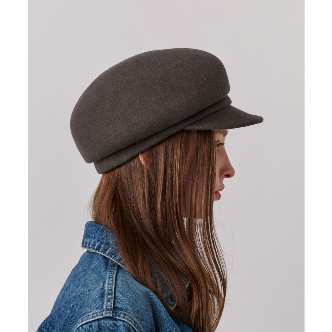 シャポー ド オー Chapeau d'O Chapeau d' O  Side Tuck Wo Felt Cas / シャポードオー （GRAY (03)） GRAY (03)