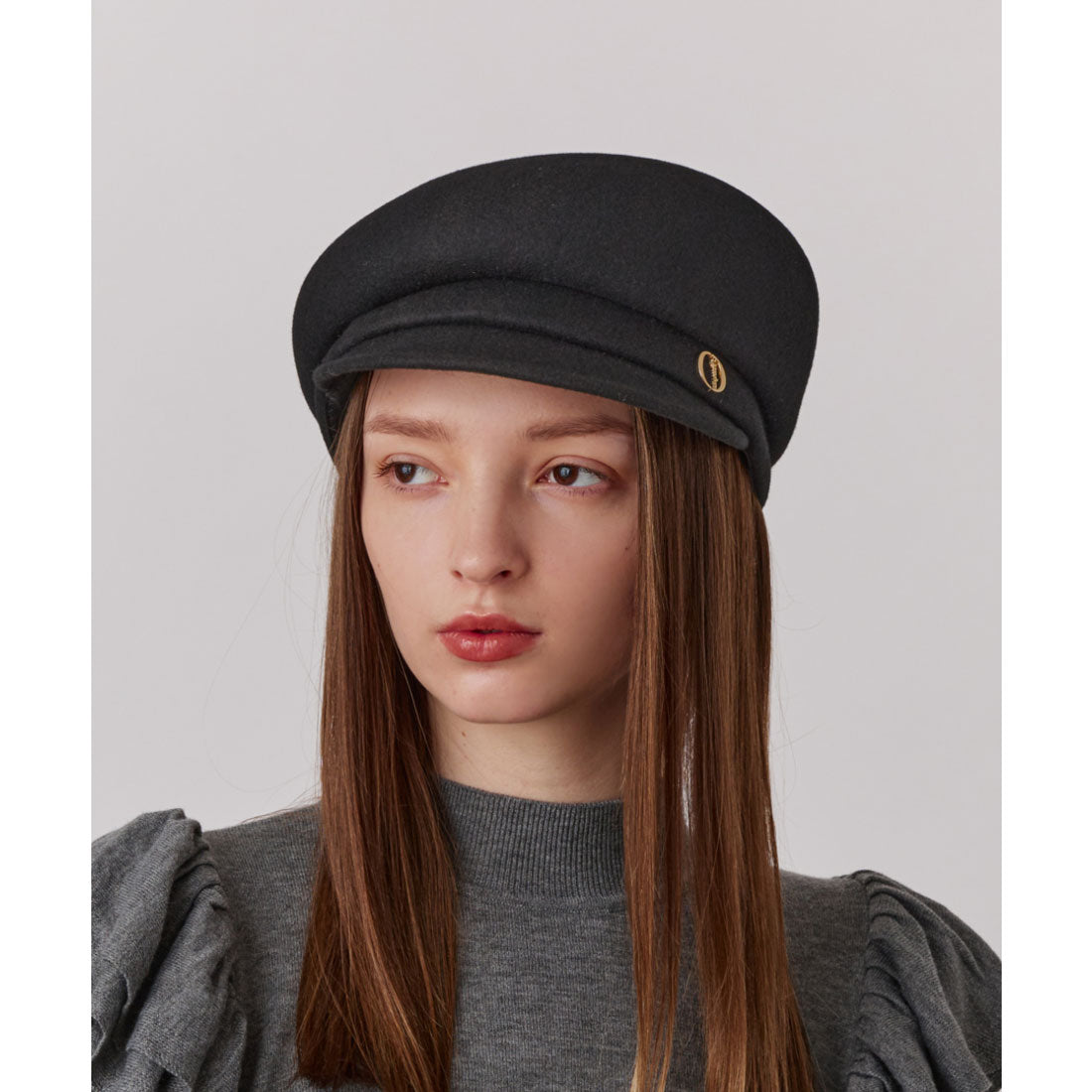 シャポー ド オー Chapeau d'O Chapeau d' O  Side Tuck Wo Felt Cas / シャポードオー （BLACK (01)） BLACK (01)