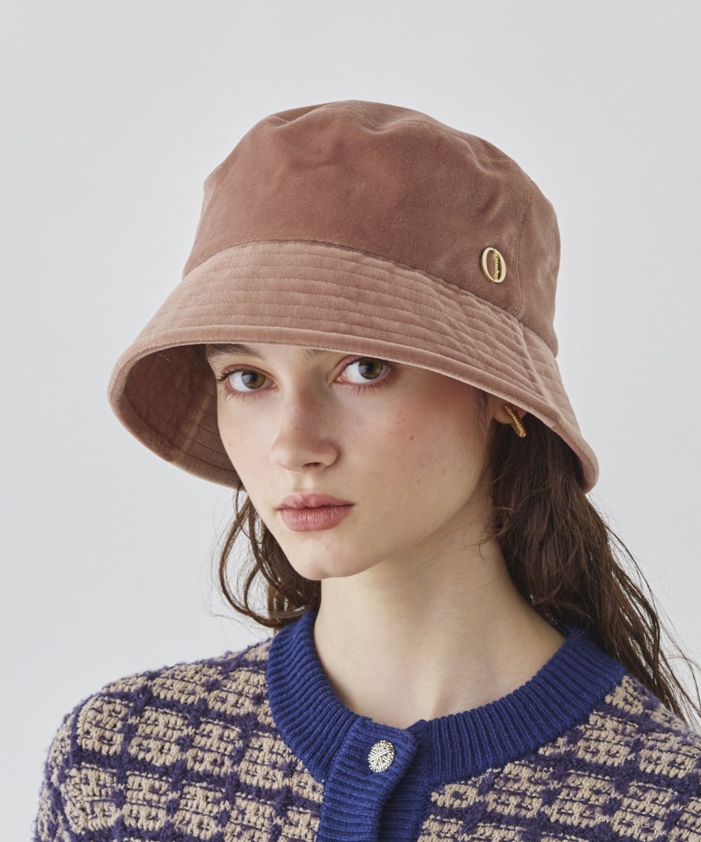 シャポー ド オー Chapeau d'O Chapeau d' O Velour Down Bucket （PINK (15)） PINK (15)
