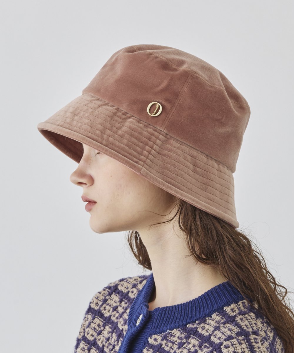 シャポー ド オー Chapeau d'O Chapeau d' O Velour Down Bucket （PINK (15)） PINK (15)