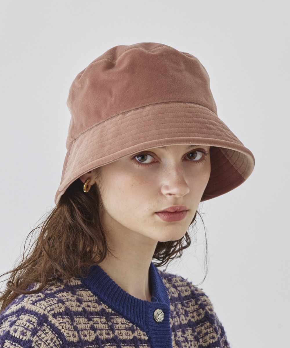 シャポー ド オー Chapeau d'O Chapeau d' O Velour Down Bucket （PINK (15)） PINK (15)