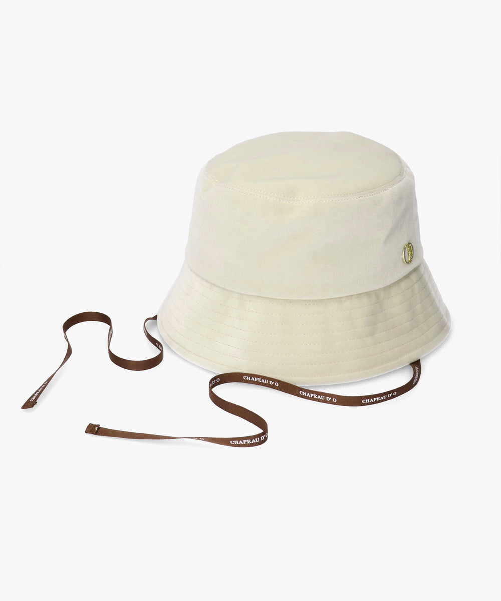 シャポー ド オー Chapeau d'O Chapeau d' O Velour Down Bucket （LT BEIGE (95)） LT BEIGE (95)
