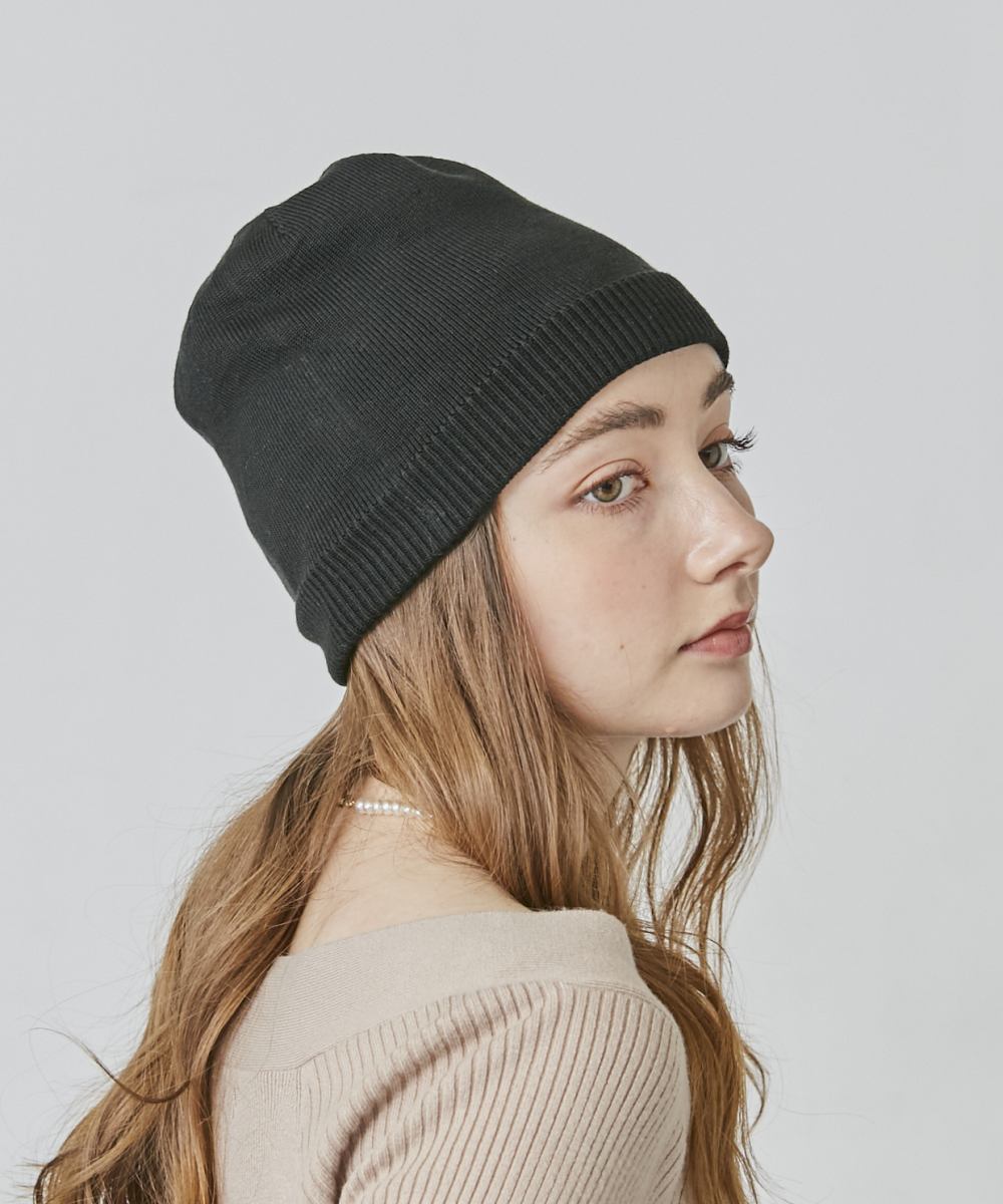 シャポー ド オー Chapeau d'O Chapeau d' O CasAllies Silk BeretBeanie （BLACK(01)） BLACK(01)