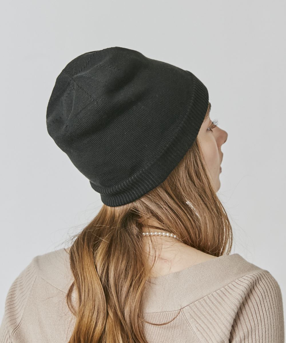 シャポー ド オー Chapeau d'O Chapeau d' O CasAllies Silk BeretBeanie （BLACK(01)） BLACK(01)