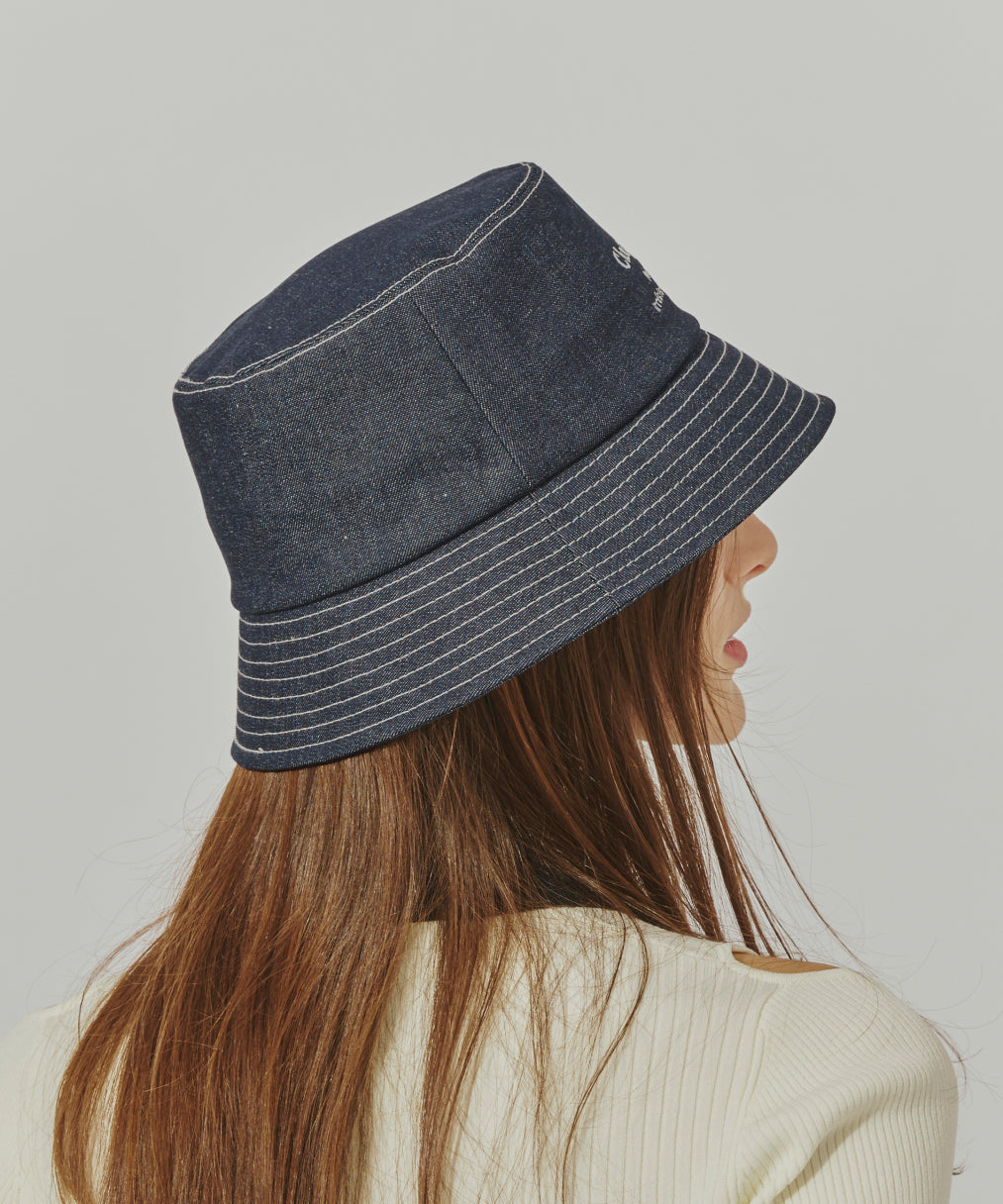 シャポー ド オー Chapeau d'O Chapeau d' O Denim EMB Bucket / シャポードオー