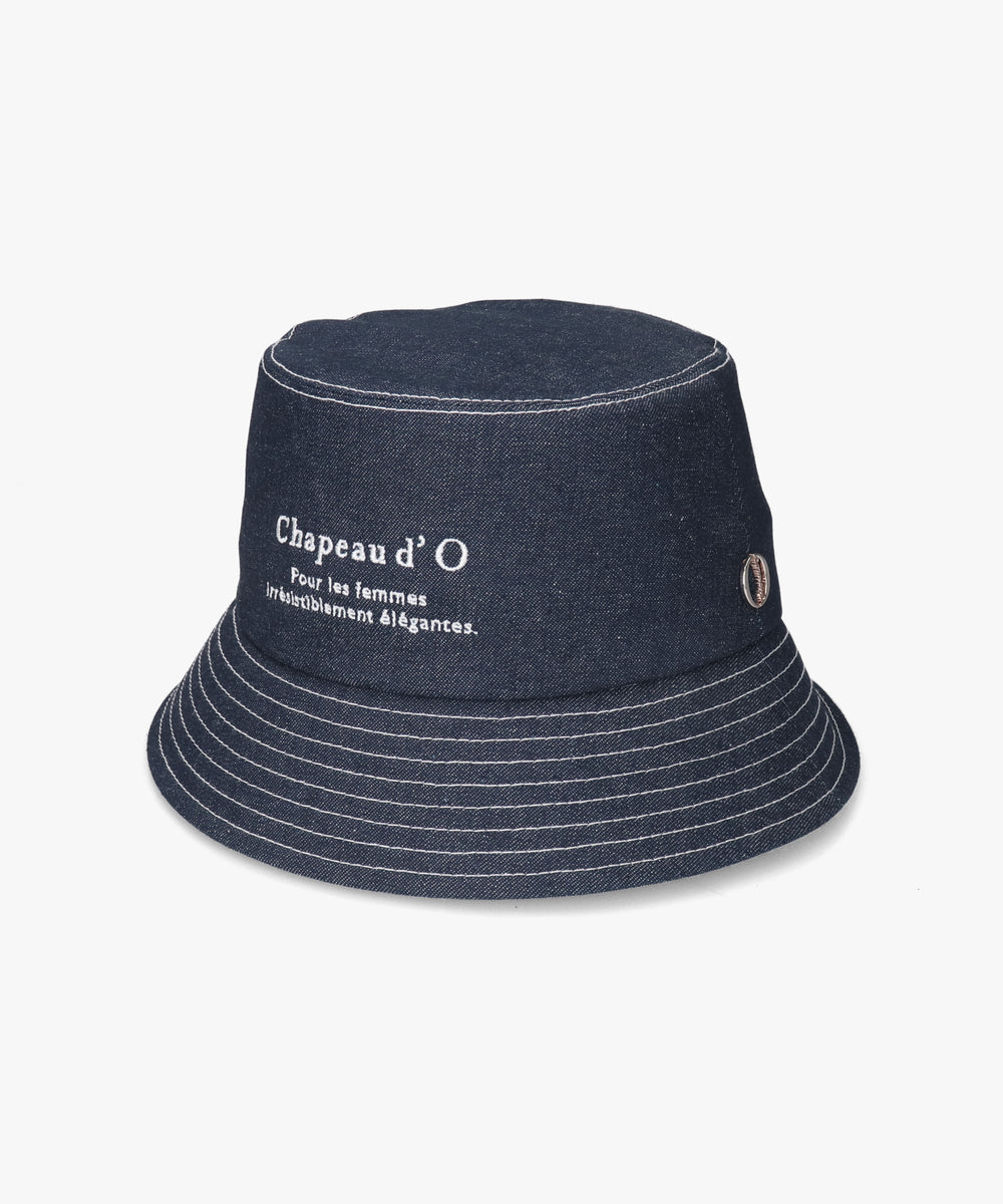 シャポー ド オー Chapeau d'O Chapeau d' O Denim EMB Bucket / シャポードオー
