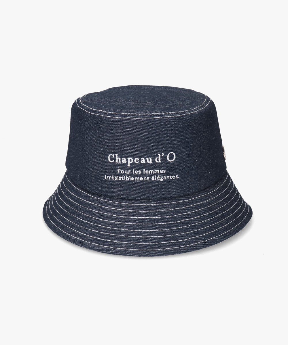 シャポー ド オー Chapeau d'O Chapeau d' O Denim EMB Bucket / シャポードオー