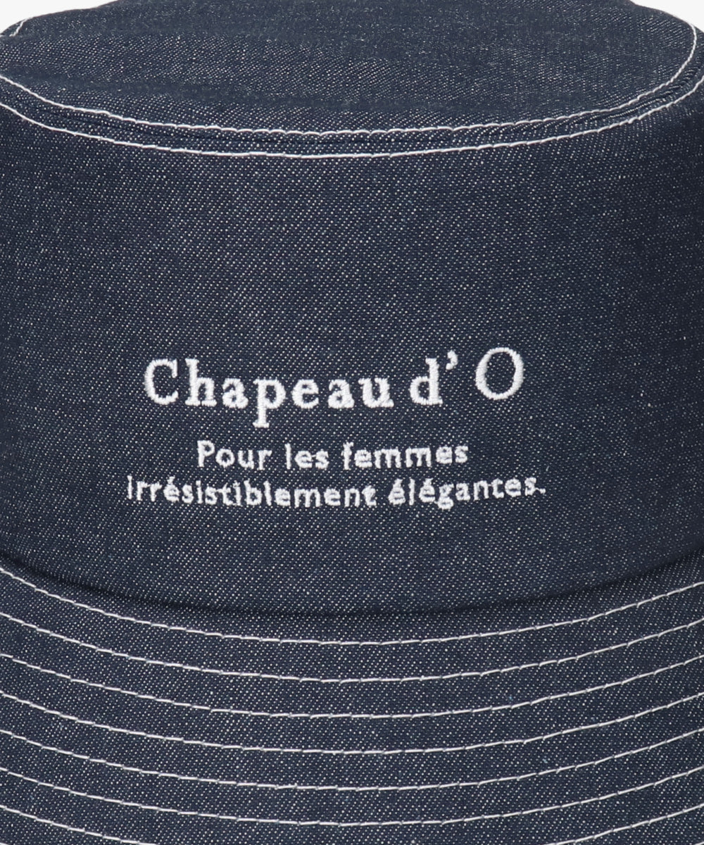 シャポー ド オー Chapeau d'O Chapeau d' O Denim EMB Bucket / シャポードオー