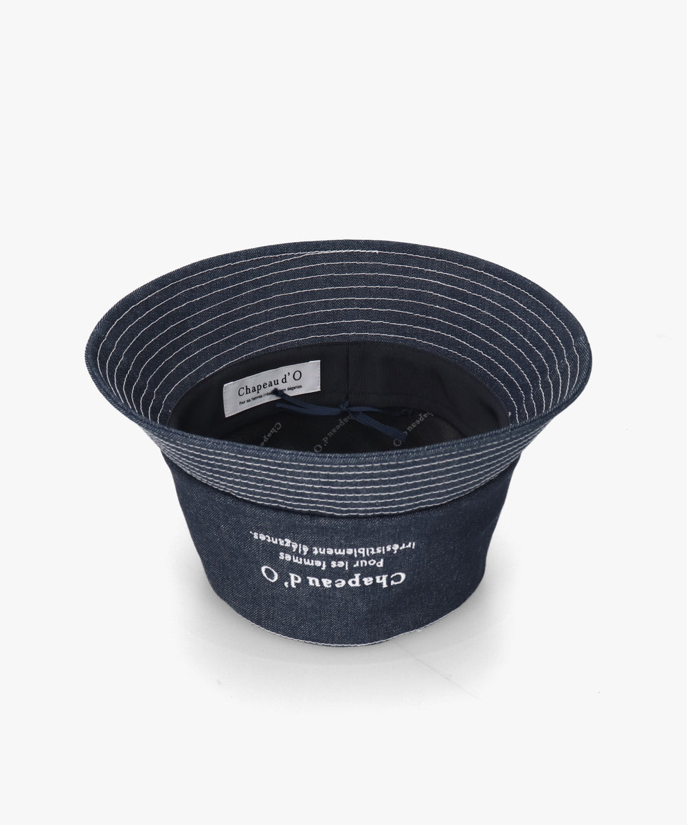 シャポー ド オー Chapeau d'O Chapeau d' O Denim EMB Bucket / シャポードオー