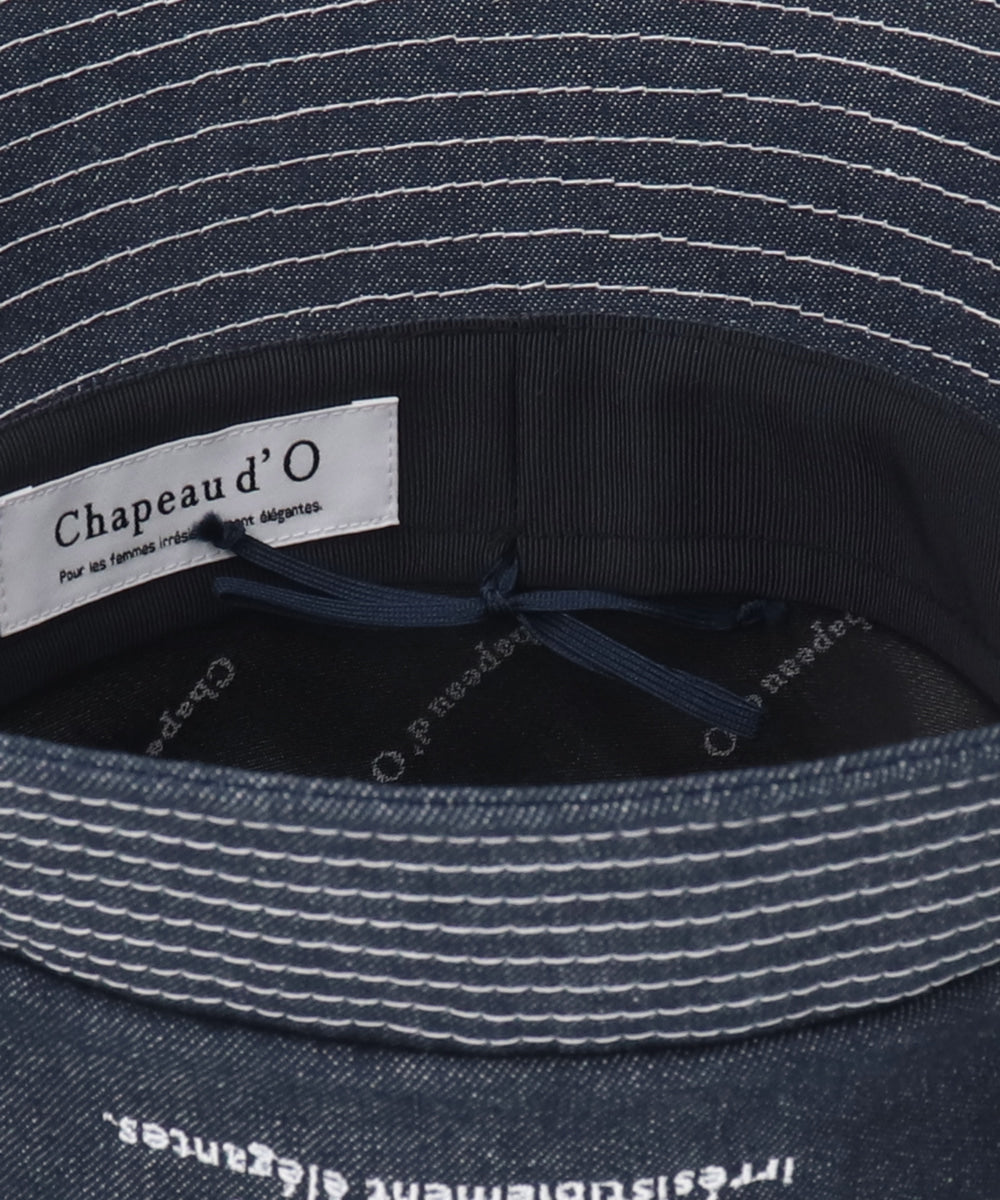 シャポー ド オー Chapeau d'O Chapeau d' O Denim EMB Bucket / シャポードオー