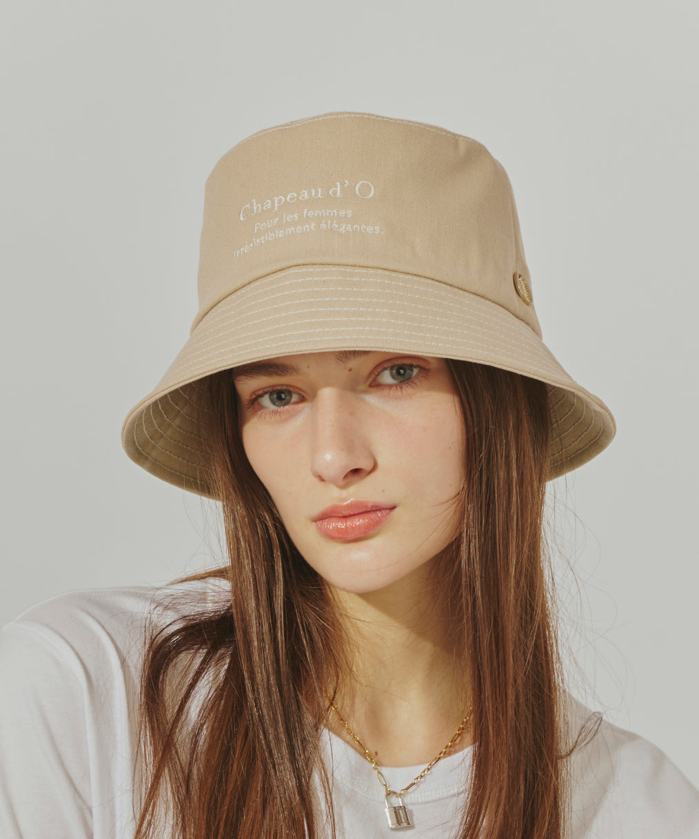 シャポー ド オー Chapeau d'O Chapeau d' O Denim EMB Bucket / シャポードオー