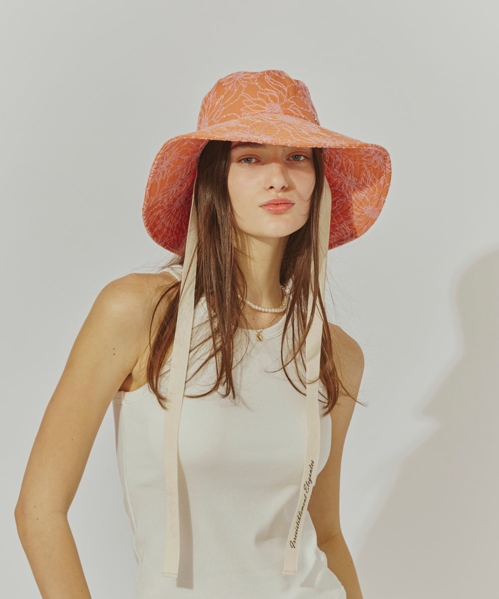 シャポー ド オー Chapeau d'O Chapeau d' O  Flower EMB Capeline / シャポードオー （ORANGE (23)） ORANGE (23)