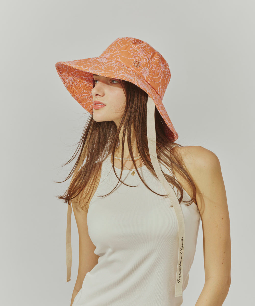 シャポー ド オー Chapeau d'O Chapeau d' O  Flower EMB Capeline / シャポードオー （ORANGE (23)） ORANGE (23)