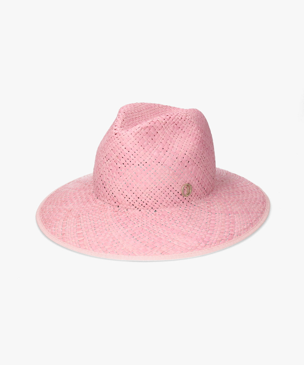 シャポー ド オー Chapeau d'O Chapeau d' O  Color Raffia Fedora / シャポードオー （PINK (15)） PINK (15)
