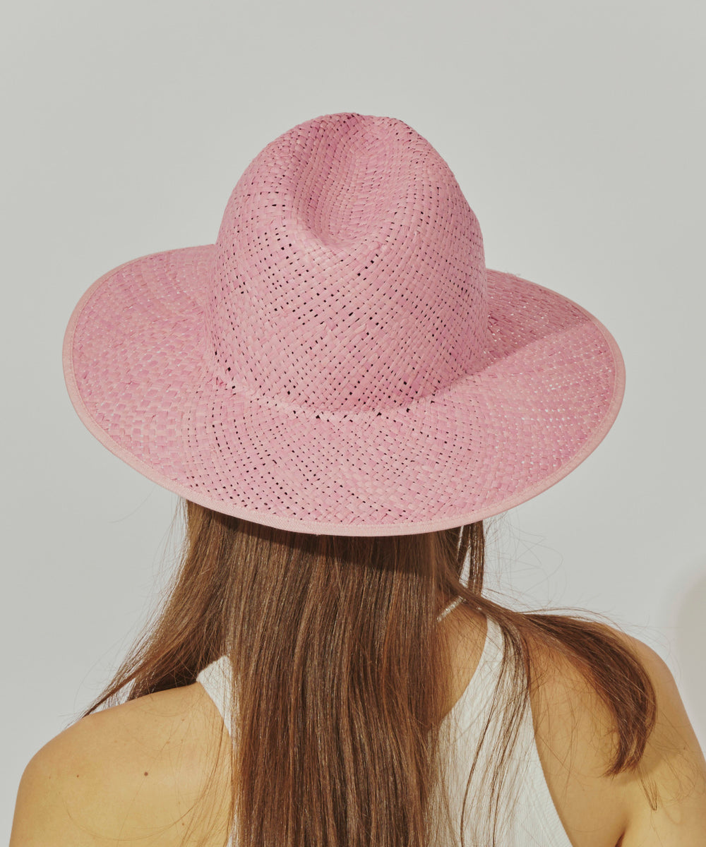 シャポー ド オー Chapeau d'O Chapeau d' O  Color Raffia Fedora / シャポードオー （PINK (15)） PINK (15)