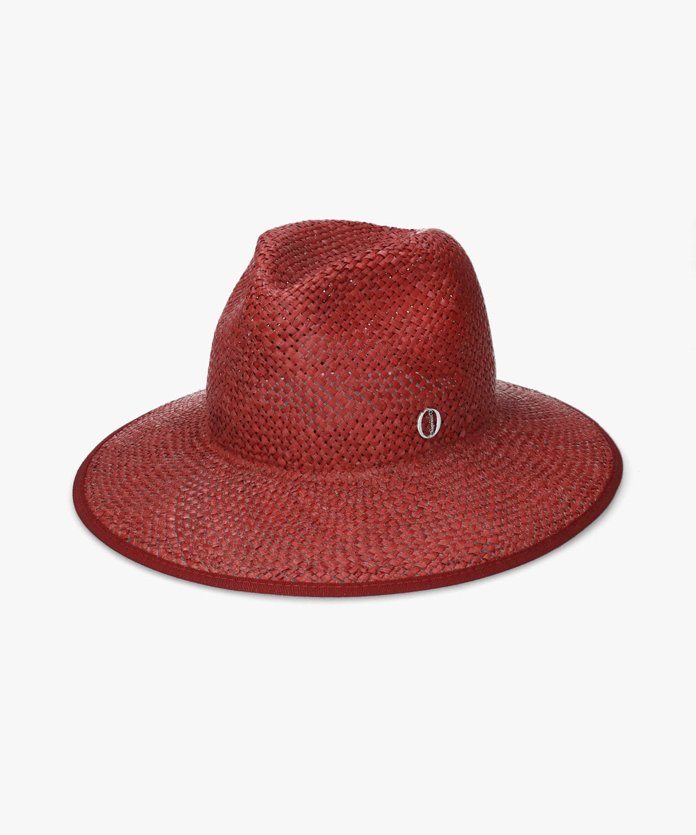 シャポー ド オー Chapeau d'O Chapeau d' O  Color Raffia Fedora / シャポードオー （RED (13)） RED (13)