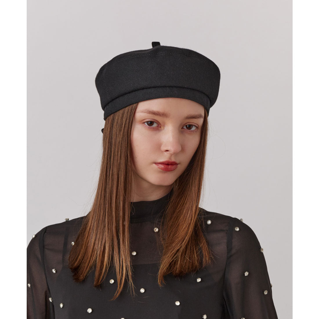 シャポー ド オー Chapeau d'O Chapeau d' O  Flannel Josephine Beret / シャポードオー （BLACK (01)） BLACK (01)