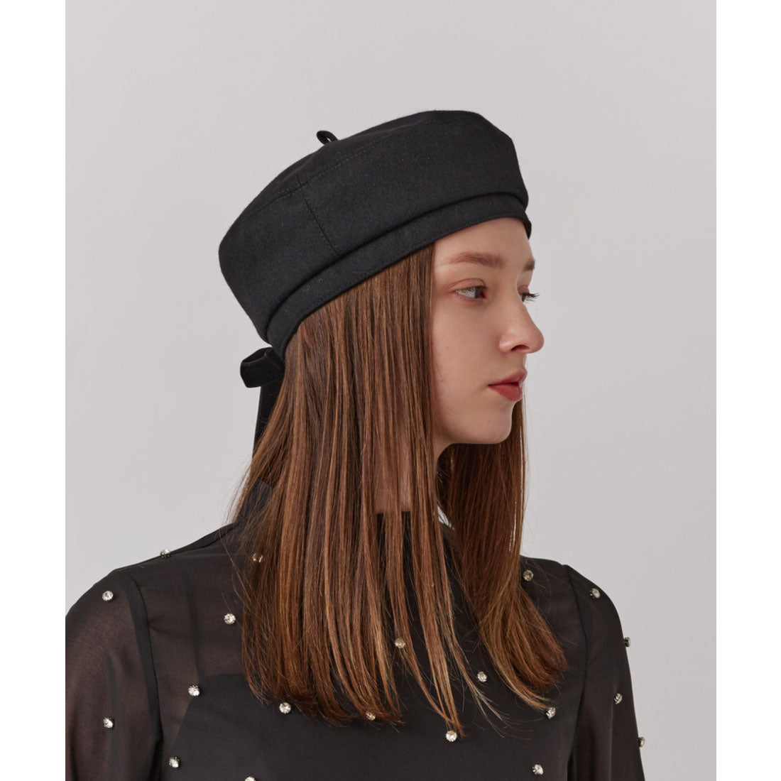 シャポー ド オー Chapeau d'O Chapeau d' O  Flannel Josephine Beret / シャポードオー （BLACK (01)） BLACK (01)