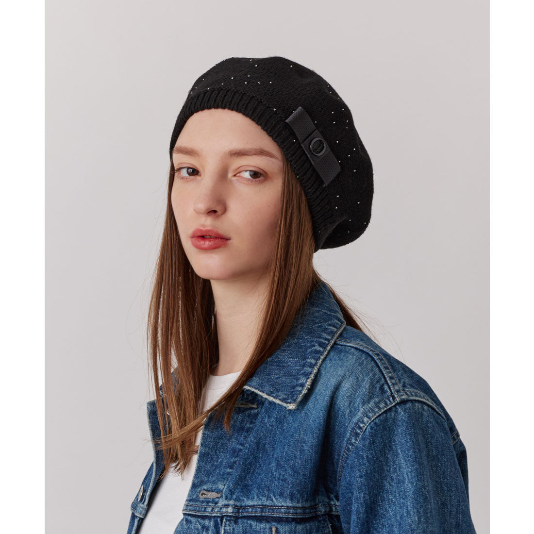 シャポー ド オー Chapeau d'O Chapeau d' O  Beads Knit Beret / シャポードオー （BLACK (01)） BLACK (01)