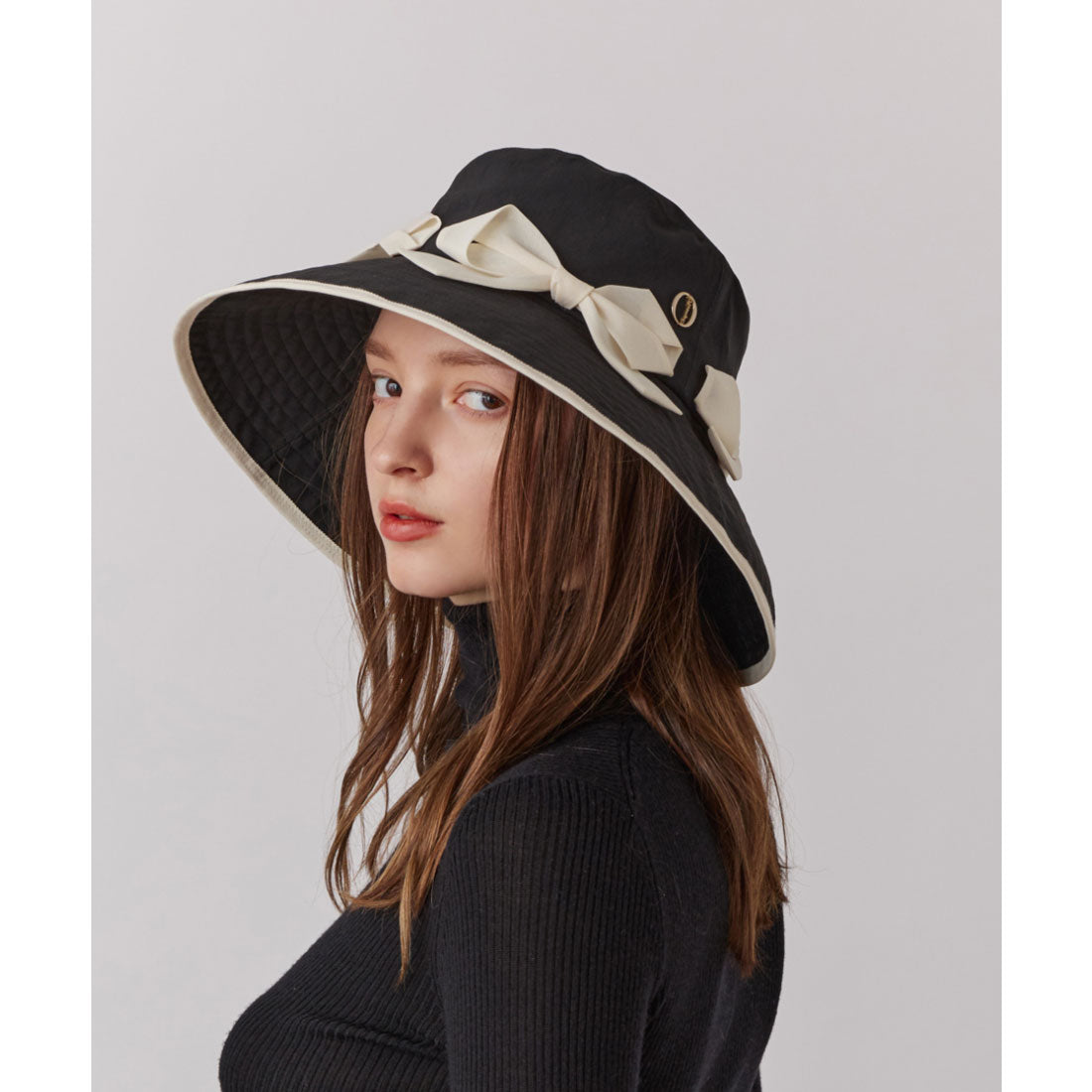 シャポー ド オー Chapeau d'O Chapeau d' O  Packable Bow Capeline / シャポードオー （BLACK (01)） BLACK (01)