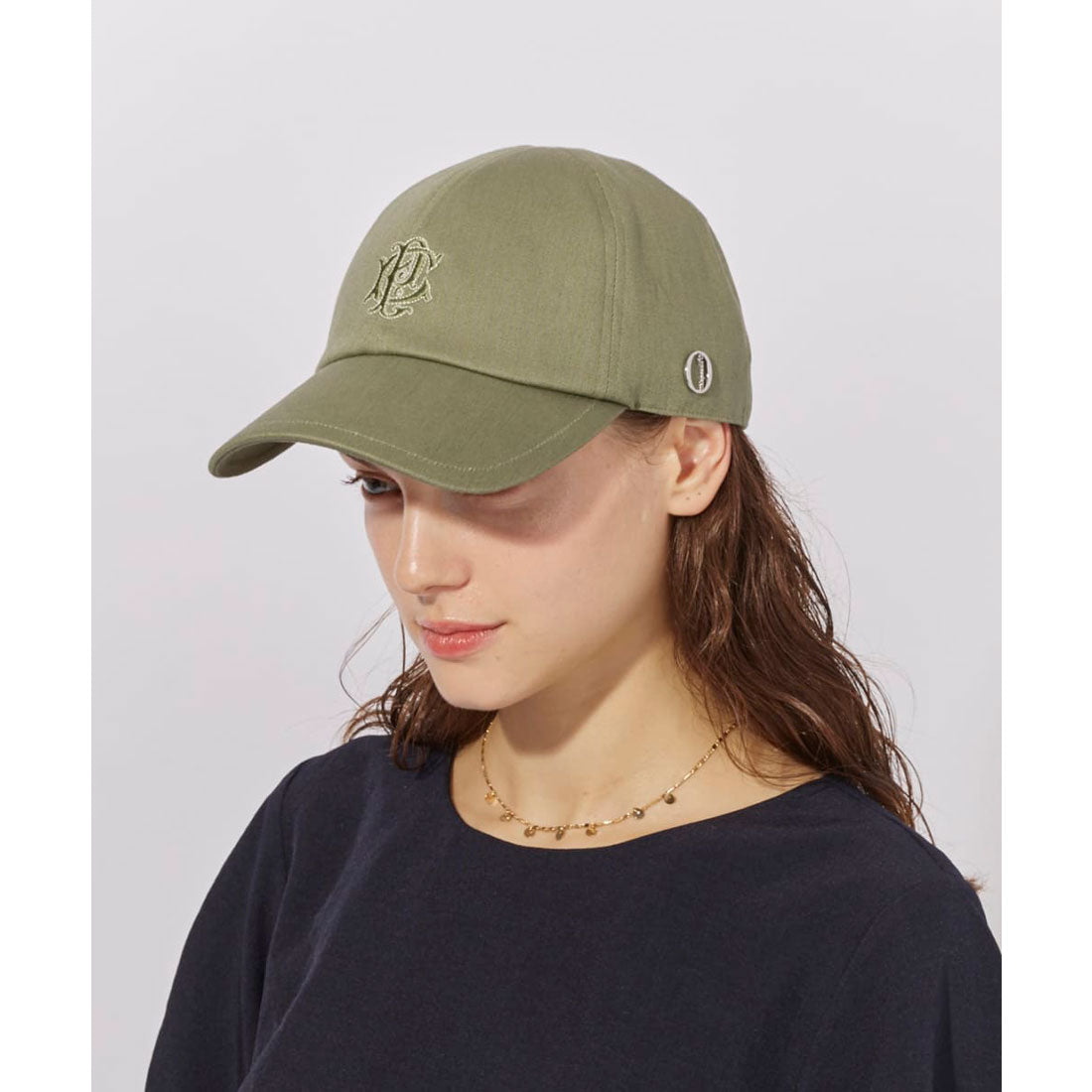 シャポー ド オー Chapeau d'O Chapeau d' O  Denim Emblem 6P Cap / シャポードオー （OLIVE (51)） OLIVE (51)