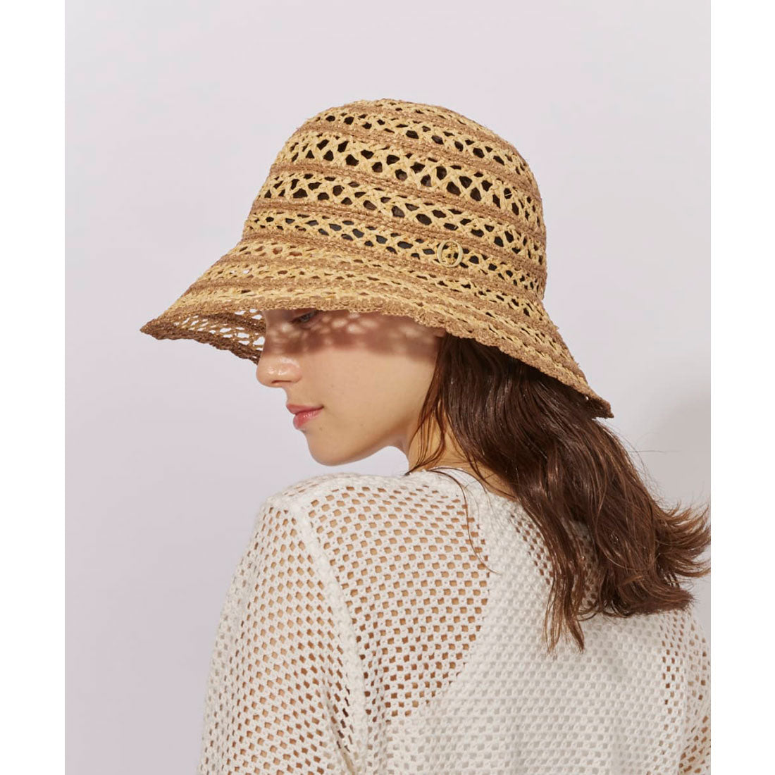 シャポー ド オー Chapeau d'O Chapeau d' O  Raffia Lace Bd Hat / シャポードオー （BROWN (91)） BROWN (91)