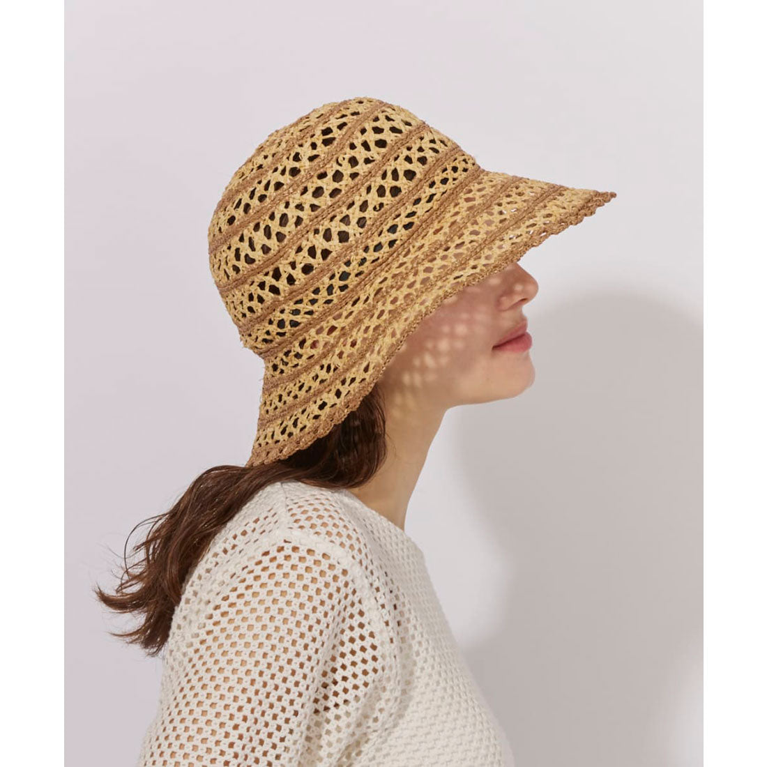 シャポー ド オー Chapeau d'O Chapeau d' O  Raffia Lace Bd Hat / シャポードオー （BROWN (91)） BROWN (91)