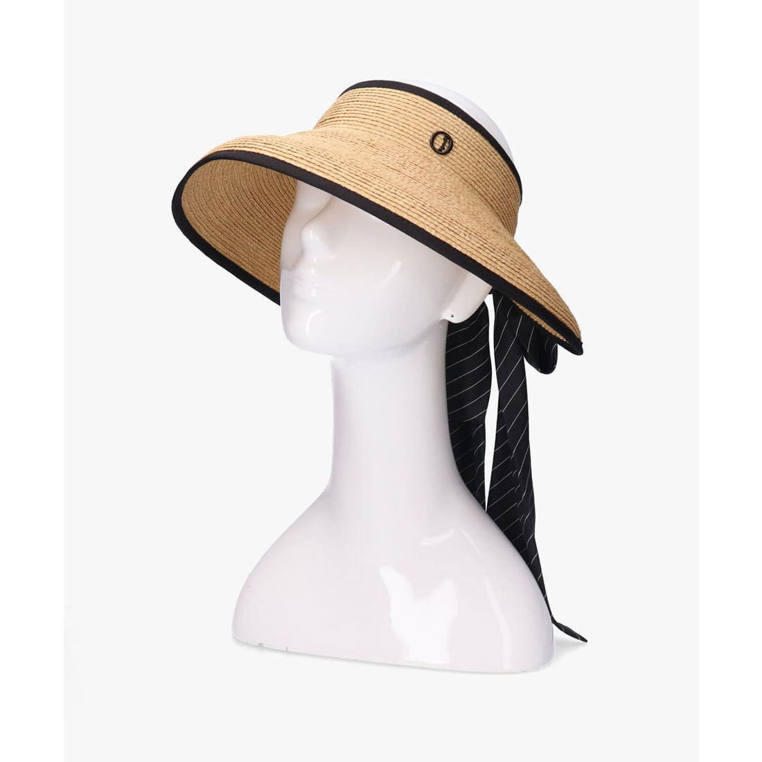 シャポー ド オー Chapeau d'O Chapeau d' O  Raffia Casablanca Visor ST / シャポードオー （BLACK (01)） BLACK (01)