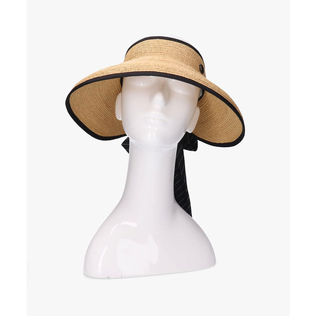 シャポー ド オー Chapeau d'O Chapeau d' O  Raffia Casablanca Visor ST / シャポードオー （BLACK (01)） BLACK (01)