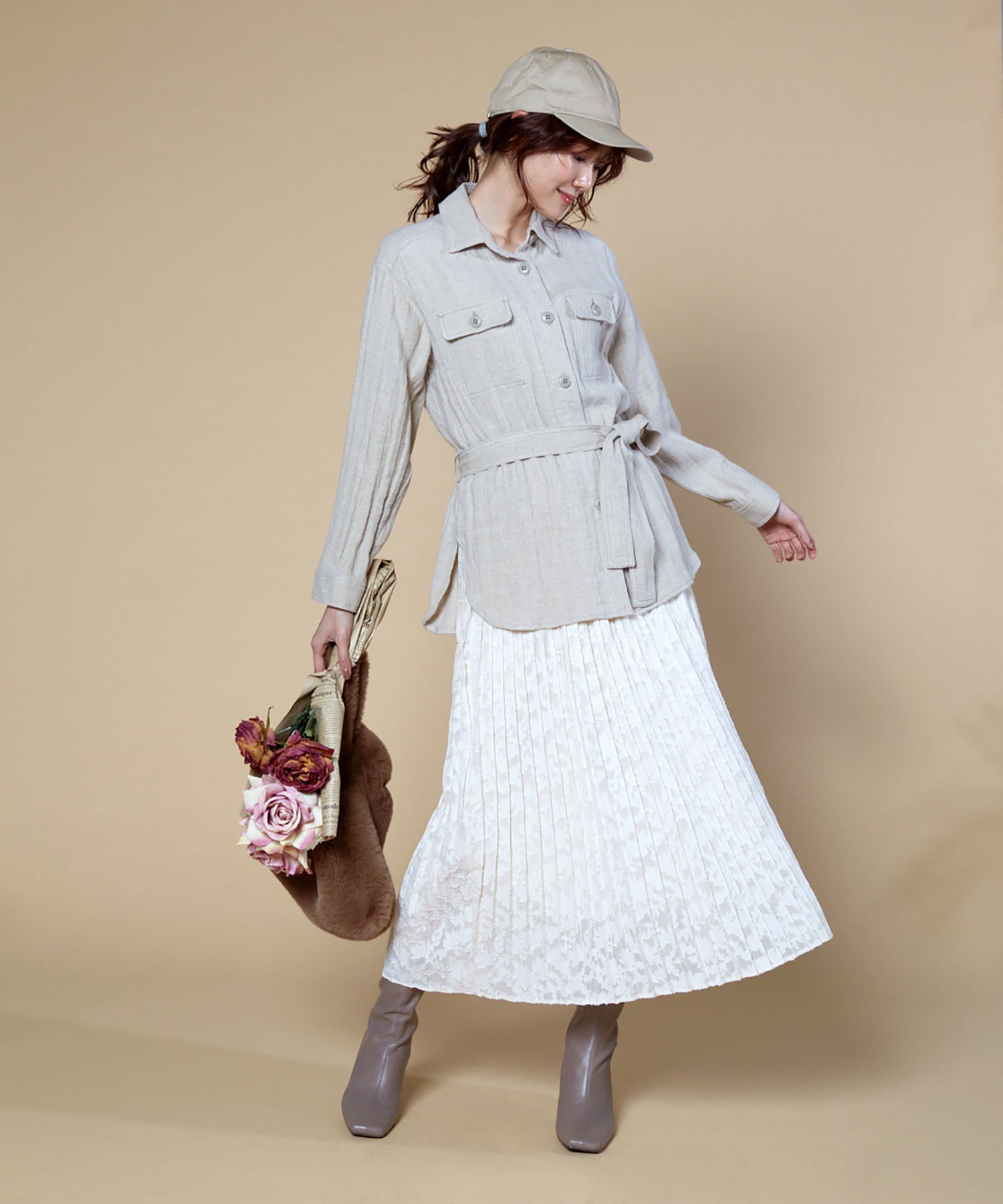 オルネート ORNERTE ORNERTE BASIC 6P CAP_DEEP TYPE 【ユニセックス】深さとサイズが選べるUVカットコットンベーシックキャップー深めー （ECRU (96)） ECRU (96)