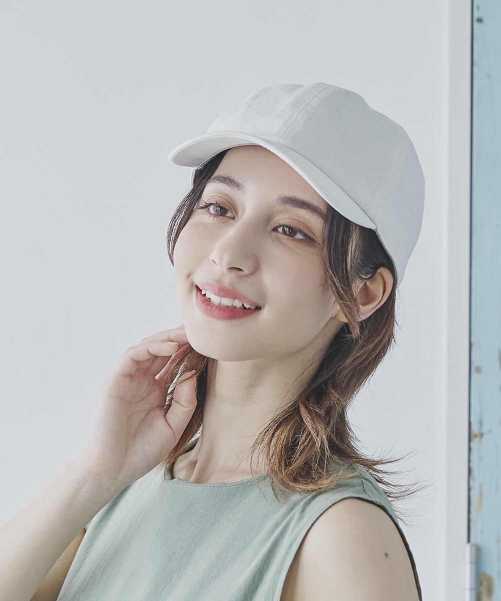オルネート ORNERTE ORNERTE BASIC 6P CAP_DEEP TYPE 【ユニセックス】深さとサイズが選べるUVカットコットンベーシックキャップー深めー （ECRU (96)） ECRU (96)