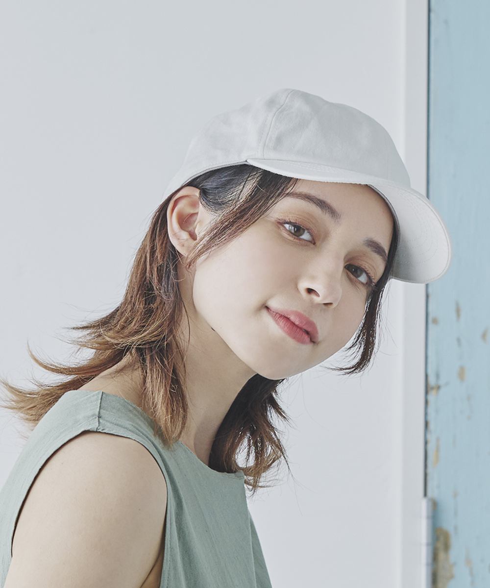 オルネート ORNERTE ORNERTE BASIC 6P CAP_DEEP TYPE 【ユニセックス】深さとサイズが選べるUVカットコットンベーシックキャップー深めー （ECRU (96)） ECRU (96)