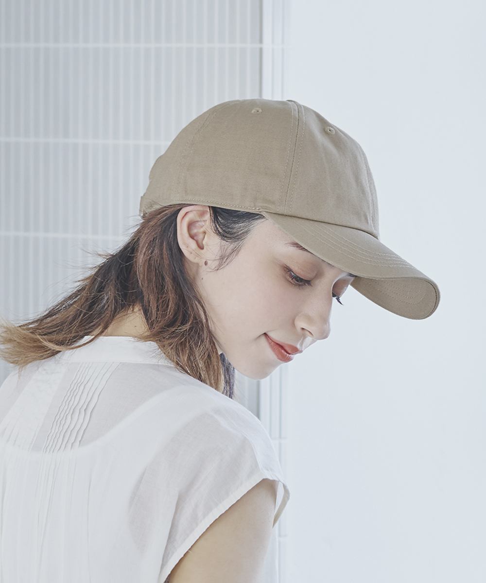 オルネート ORNERTE ORNERTE BASIC 6P CAP_DEEP TYPE 【ユニセックス】深さとサイズが選べるUVカットコットンベーシックキャップー深めー （ECRU (96)） ECRU (96)