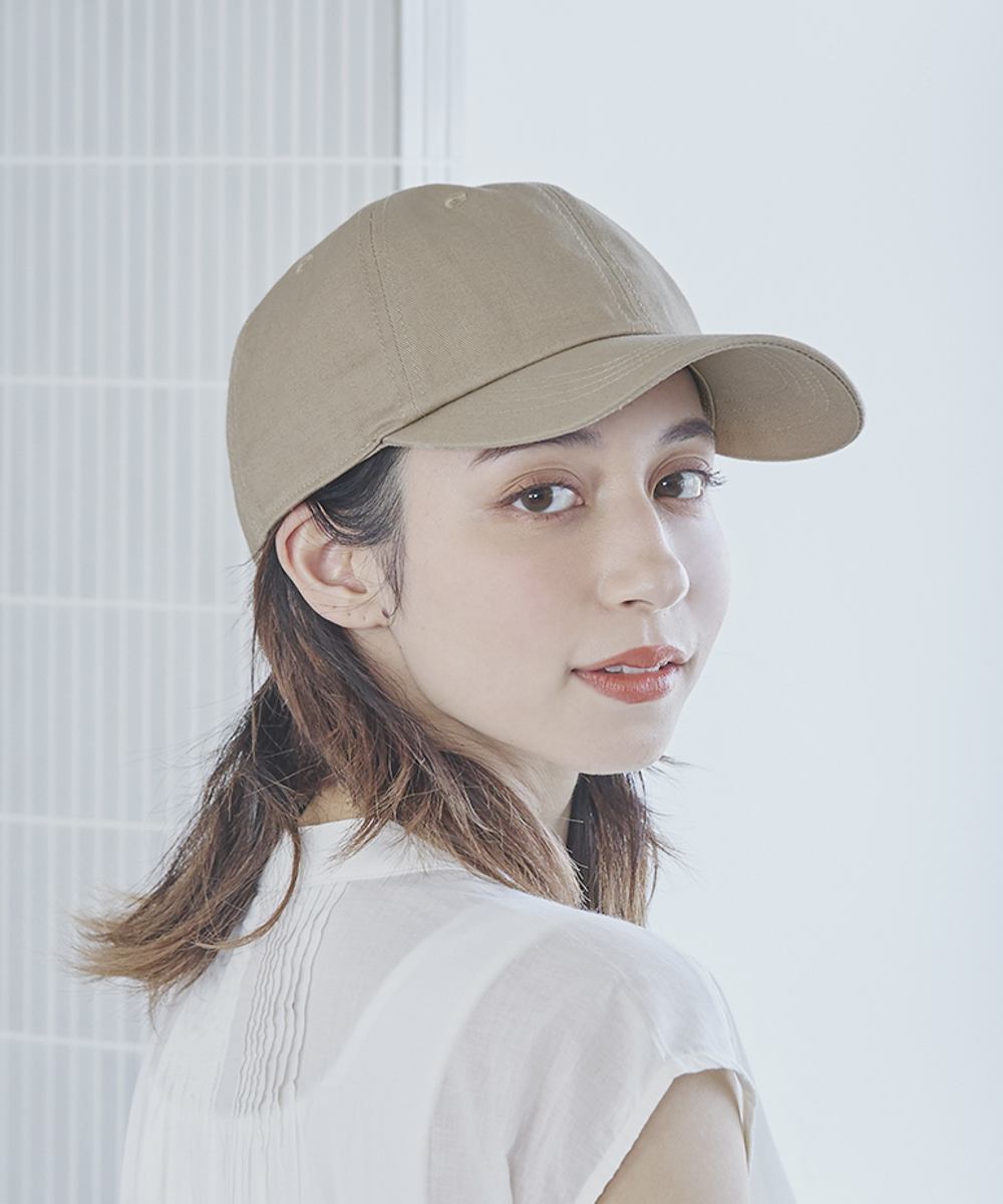 オルネート ORNERTE ORNERTE BASIC 6P CAP_DEEP TYPE 【ユニセックス】深さとサイズが選べるUVカットコットンベーシックキャップー深めー （ECRU (96)） ECRU (96)