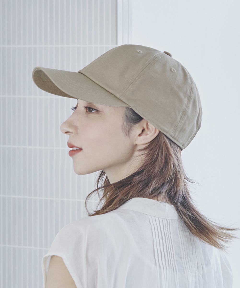 オルネート ORNERTE ORNERTE BASIC 6P CAP_DEEP TYPE 【ユニセックス】深さとサイズが選べるUVカットコットンベーシックキャップー深めー （ECRU (96)） ECRU (96)