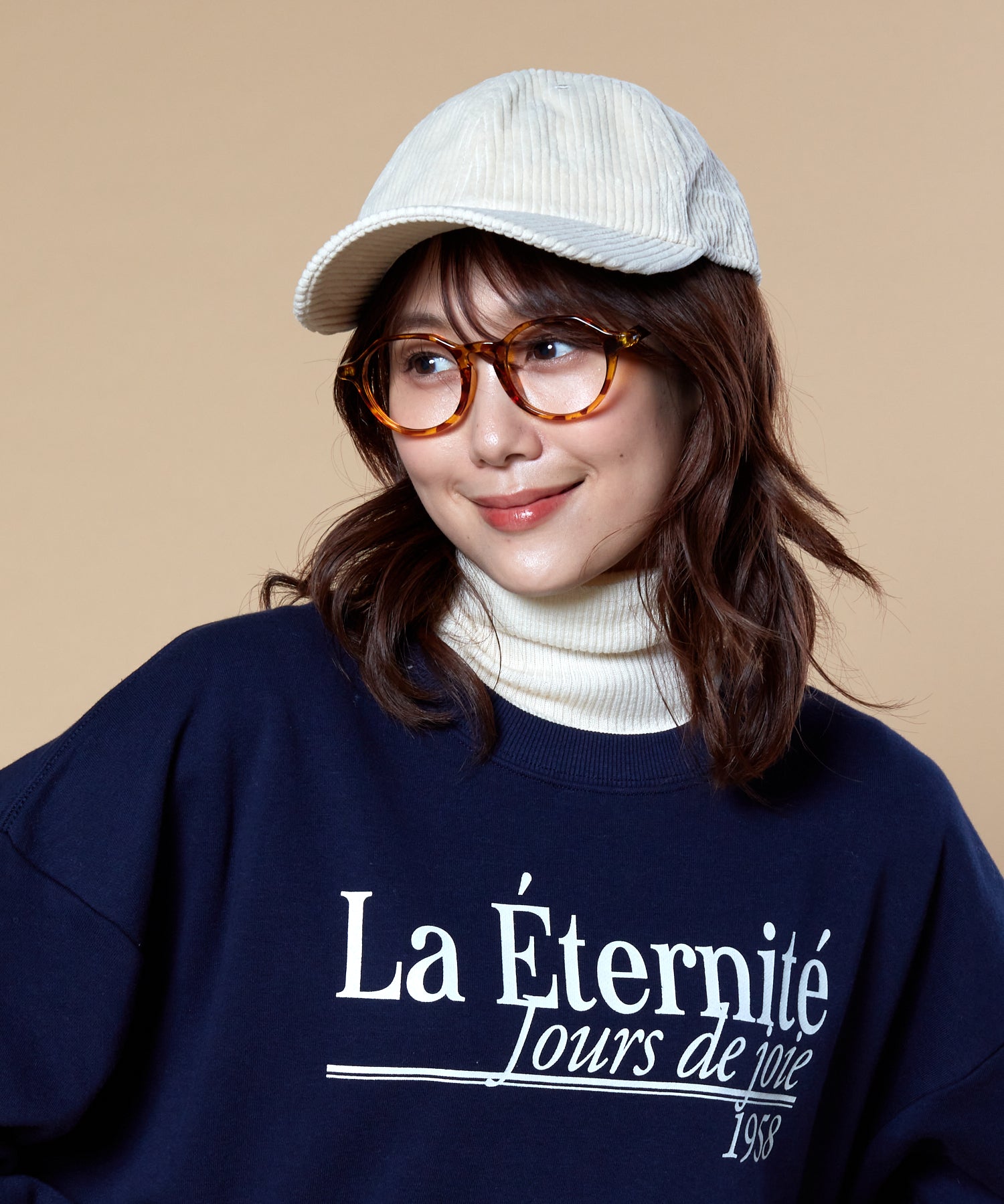 オルネート ORNERTE ORNERTE  BASIC 6P CAP_MID TYPE_CD コーデュロイキャップ （BLACK (01)） BLACK (01)