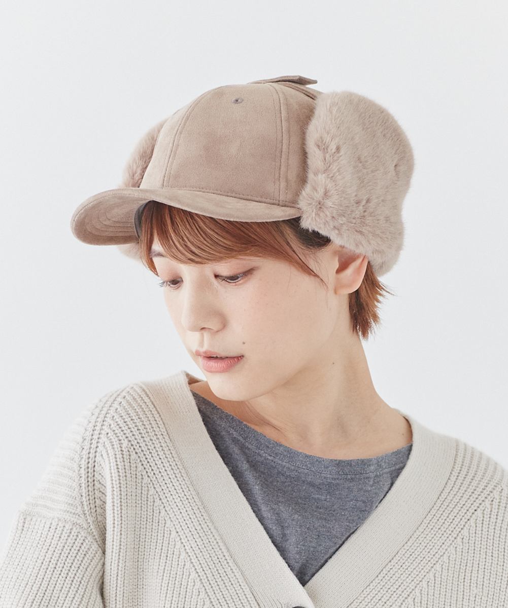 オルネート ORNERTE ORNERTE フェイクファーイヤーフラップキャップ