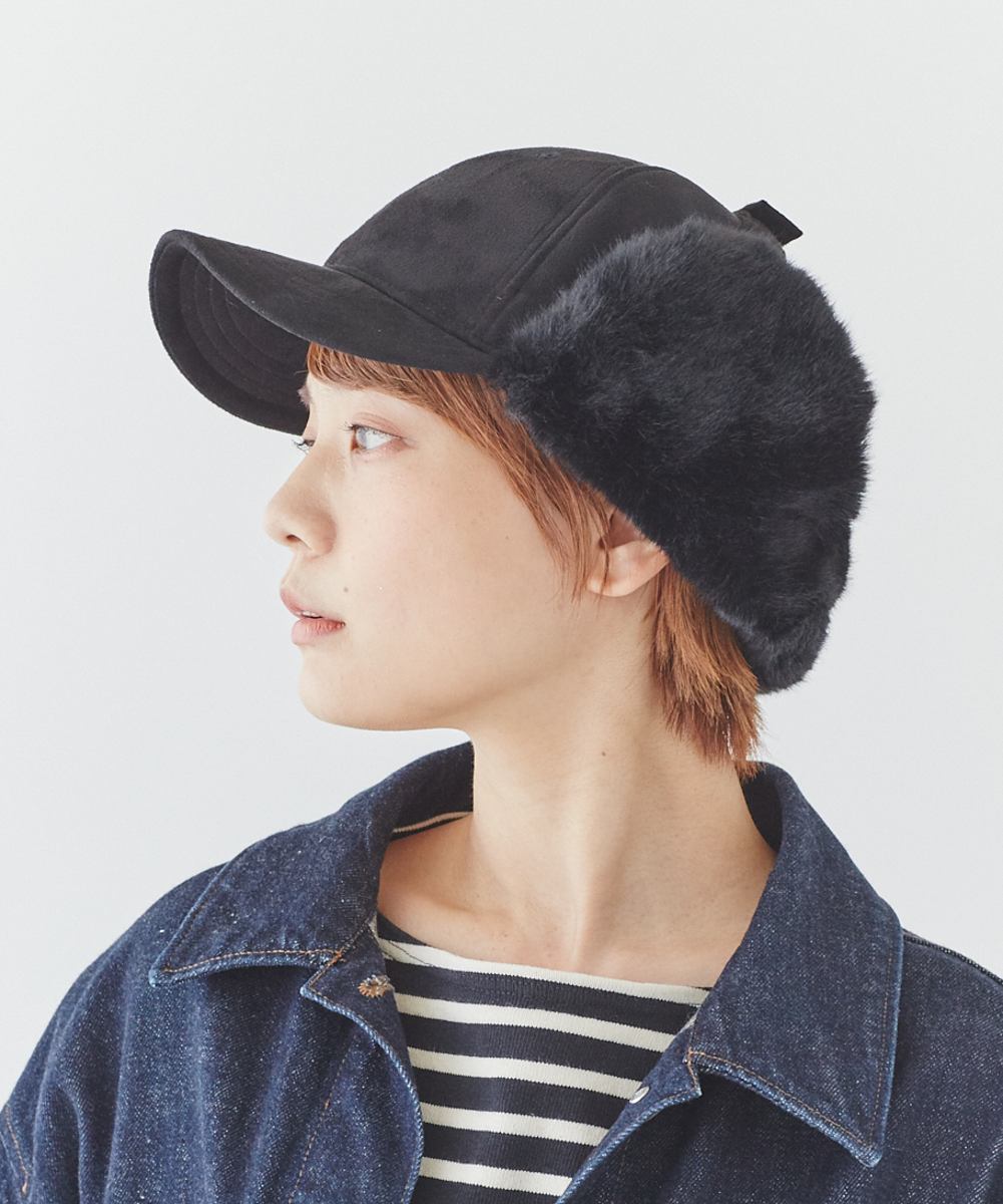 オルネート ORNERTE ORNERTE フェイクファーイヤーフラップキャップ
