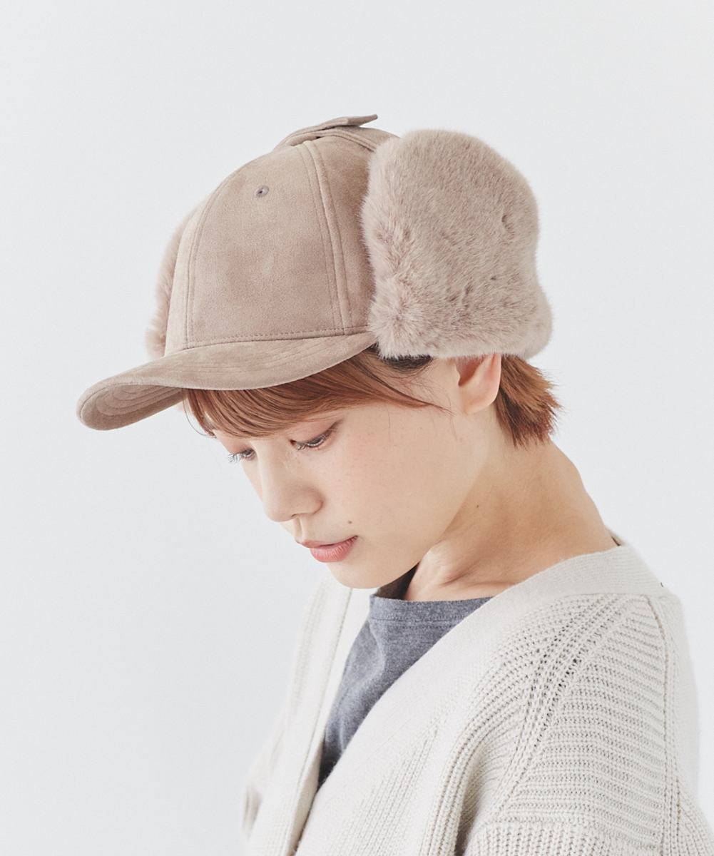 オルネート ORNERTE ORNERTE フェイクファーイヤーフラップキャップ