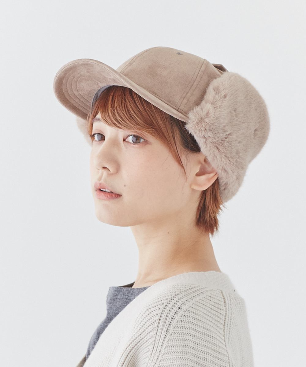 オルネート ORNERTE ORNERTE フェイクファーイヤーフラップキャップ