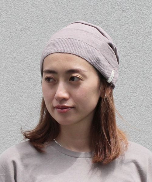 アザー OTHERS 京の草木染 ニット帽子 （PURPLE(83)） PURPLE(83)